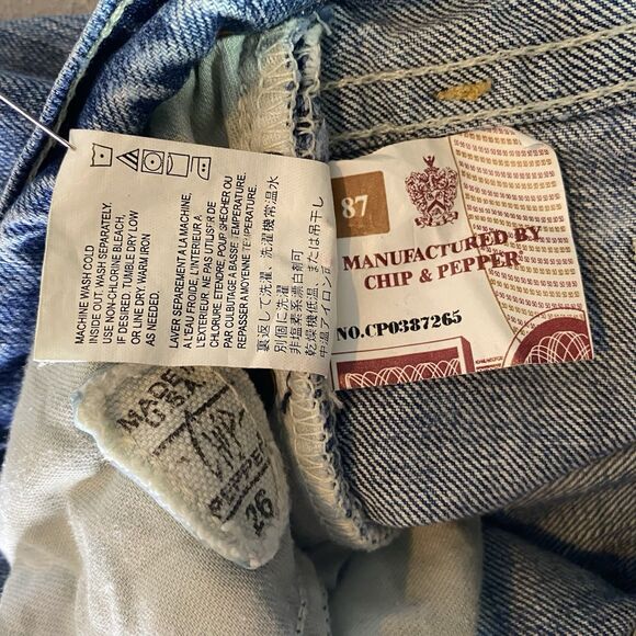 Vtg CHIP & PEPPER Y2K Jeans The 4 Creeping Low Rise Bootcut Women 26 Blue Cotton - Picture 12 of 12